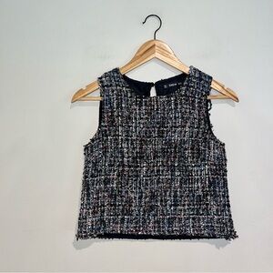 Shein Tweed Sleeveless Top Sz XS